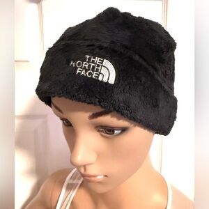 The North Face Youth Fleece Black Beanie Hat Cap Junior Size M/M